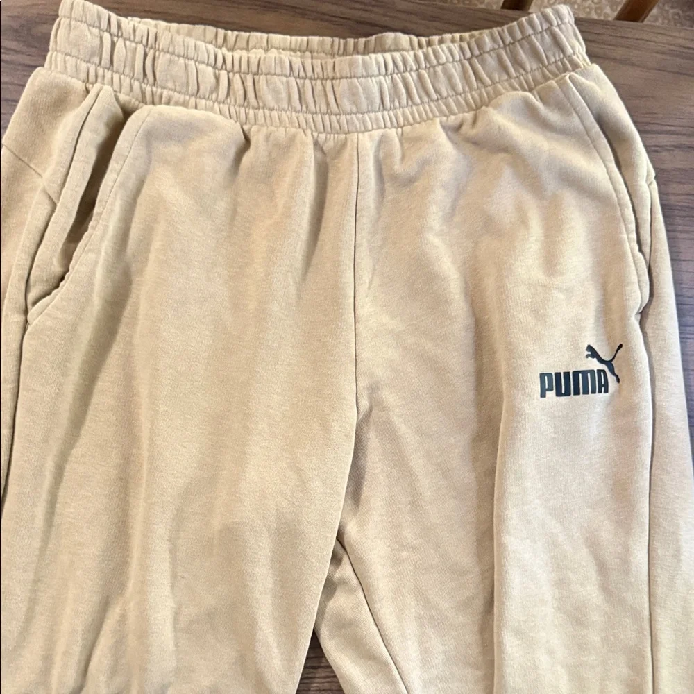 PUMA Mens Tan Jogger Pants